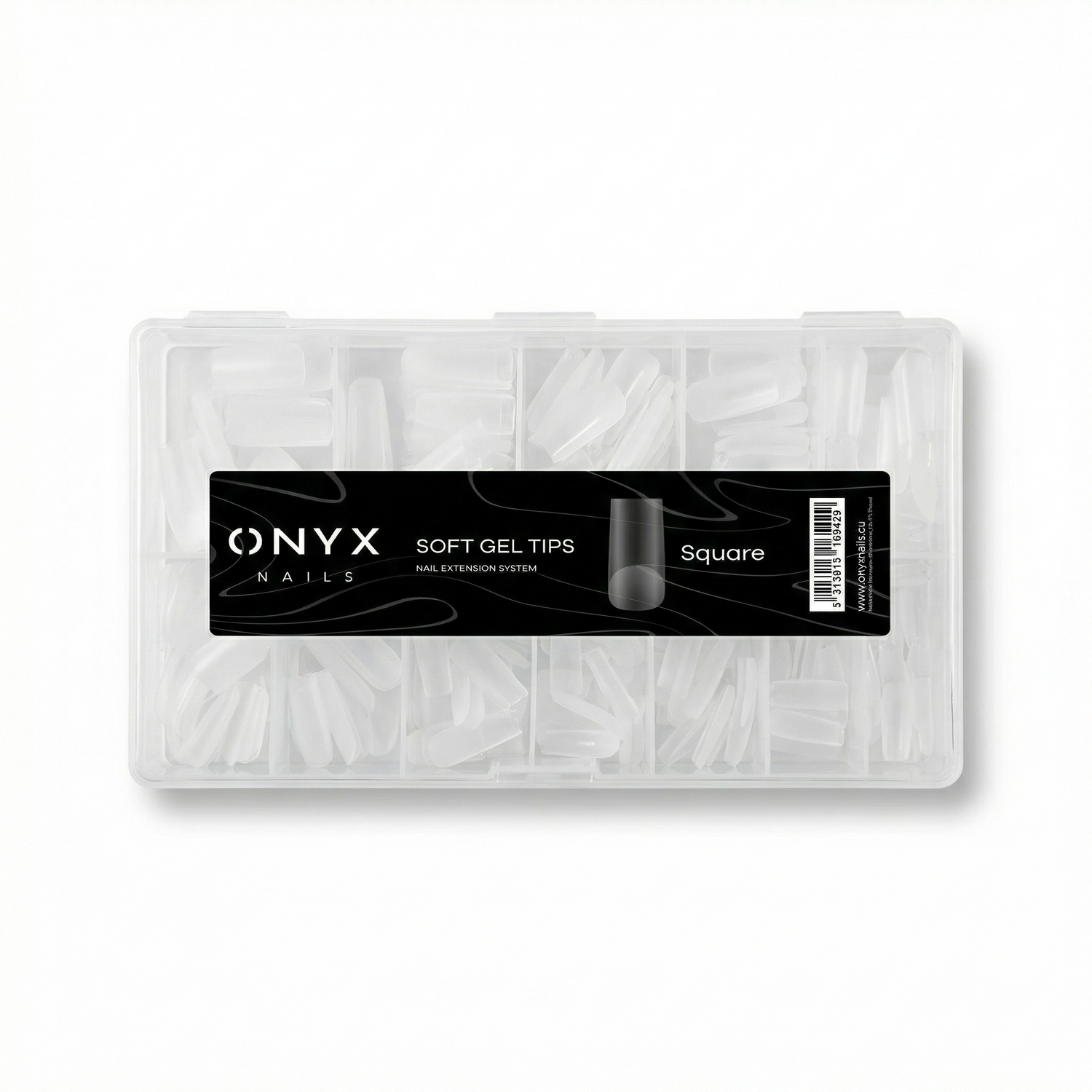 Tips Soft Gel- Square. 500uds.