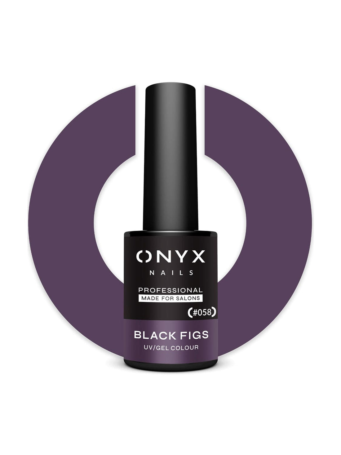 Onyx Nails Esmalte Semipermanente 058 Black Figs 7 ml