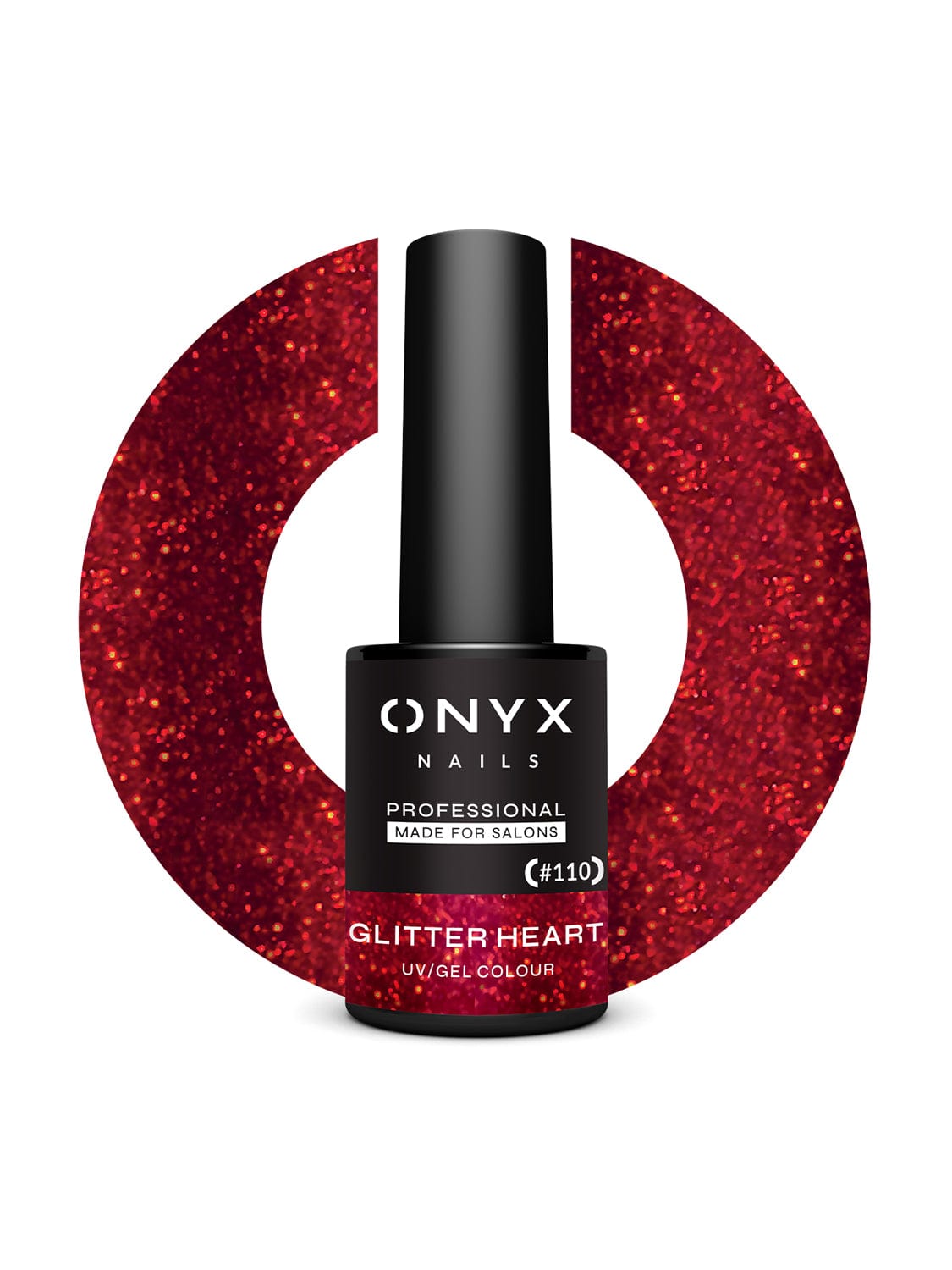 Onyx Nails Esmalte Semipermanente 110 Glitter Heart 7 ml