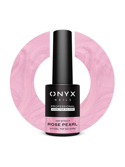 Onyx Nails Top Coat No Wipe Effect – T02 Rose Pearl 7 ml