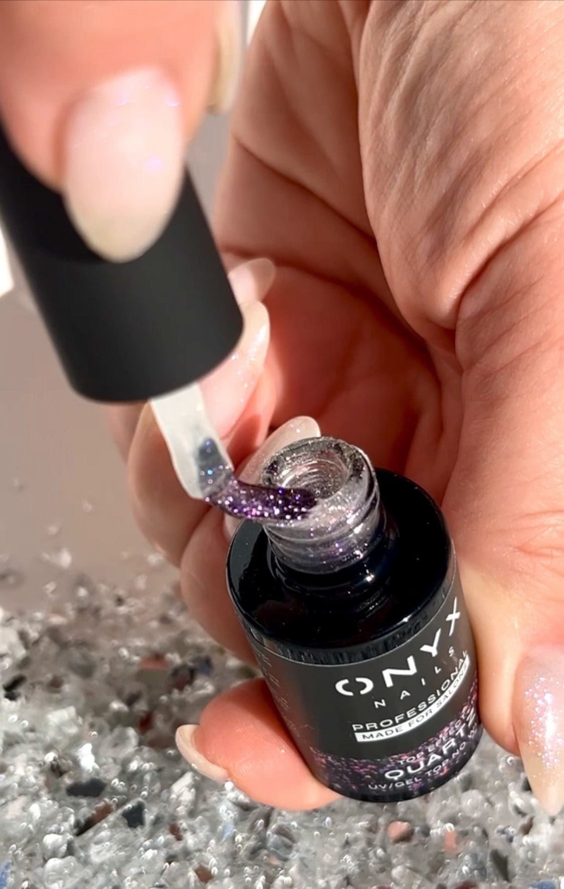 Onyx Nails Top Coat No Wipe Effect – T07 Quartz 7 ml